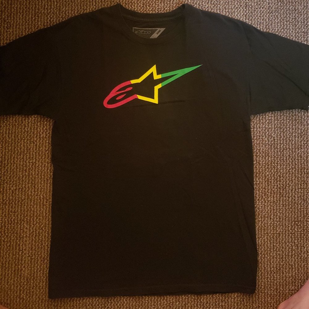 Alpinestars Racing AStars Graphic T-Shirt Tee Black Large